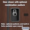 Salsbury Industries Wardrobe Z Locker, 36" W, 18" D, 76" H, (3) Wide, (6) Openings, Mahogany 37368MAH - alternate 6